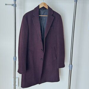 RW&CO burgundy overcoat men (38R)